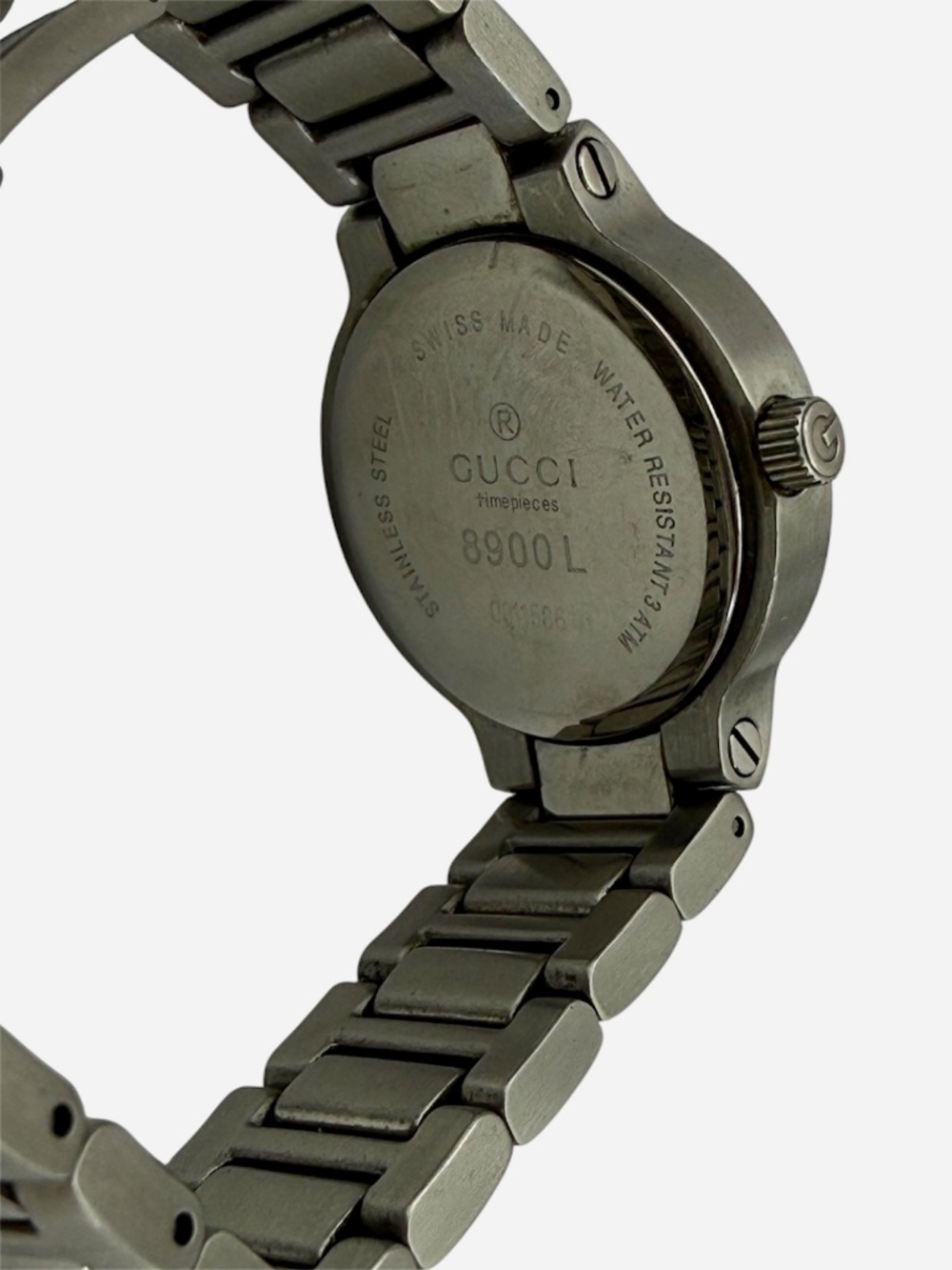 Gucci Vintage Gucci 8900L Stainless Steel Ladies Watch Dark Gray Dial - Picture 3 of 7